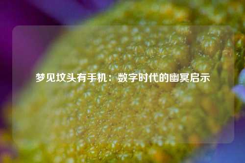 梦见坟头有手机:数字时代的幽冥启示
